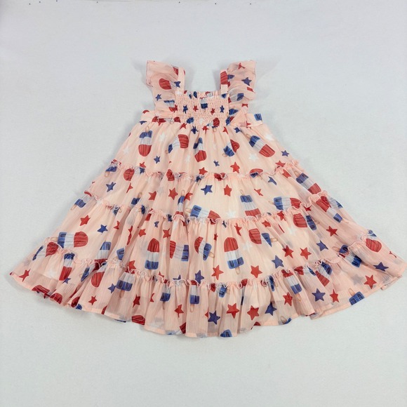 Cheeky Plum Girls Dress Bomb Pop Popsicle Size 8 4th of July Summer EXCELLENT - Picture 3 of 9